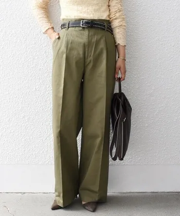 セール】 *〈手洗い可能〉タックチノパン◇ （ショート・ハーフ・半端丈パンツ）