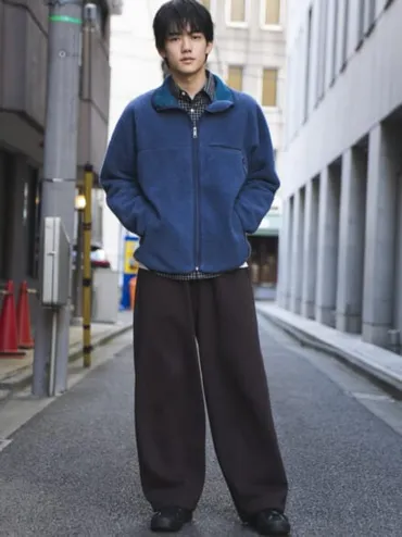 樋之津 琳太郎 オーバーサイズのフリースなら、中に着込めてアウターいらず！ メンズノンノウェブ 