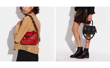 コーチ】実用性抜群の人気バッグ「Rogue」から上品なトップハンドルデザインが登場、ホリデーらしい華やかカラーで 