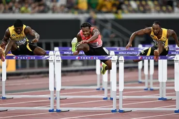 東京世界陸上の男子110mハードル、村竹ラシッドは5位入賞も大号泣「この脚が許す限り、メダルを狙い続けたい」 東京世界陸上レポート(1/3) 