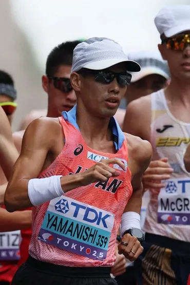 衝撃！山西利和選手の失速と競歩判定問題（東京世界陸上）？世界陸上男子20キロ競歩：山西利和選手の波乱の記録