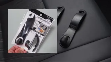 セリア】のショッピングバッグフックが車内で大活躍！便利な活用術をご紹介 