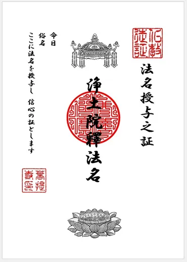 戒名（かいみょう）