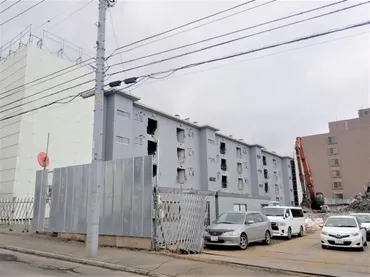 札幌の今、解体ノート2024年版⑭厚別区厚別中央1条1丁目旧「北海道交運事業協同組合事業所」