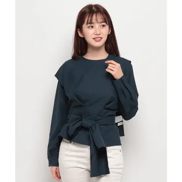 レリアン Leilian ブラウスアンサンブル【BOURGE】 （ブルー系） 