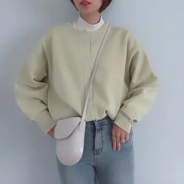 manako_mode / しまむら(シマムラ)の「レディース ニットカーディガン( SEASON REASON by Lin.&Red)」をあわせたコーディネート