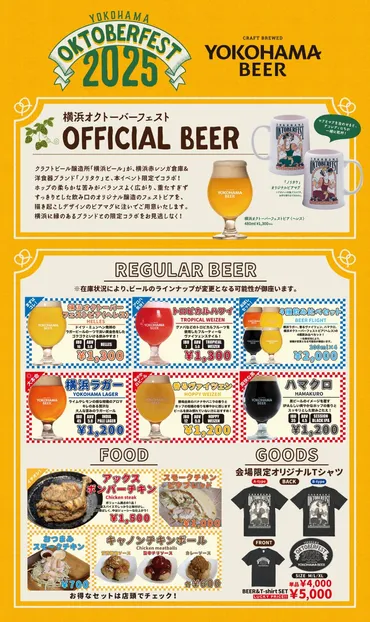 横浜オクトーバーフェスト2025にYOKOHAMA BEERが登場！】更に、「YOKOHAMA HELLES」を含めた「限定醸造ビールを怒涛の３種類連続リリース！」  
