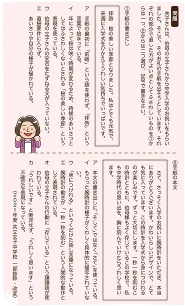 21年度中学入試の分析(後編) 「手紙の書き方」や「みそ汁の作り方」、コロナも題材に
