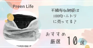 不織布収納袋は100均で買える?おすすめ人気10選!ニトリも調査!