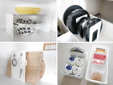 100均ブックエンド収納術：キッチンから家中どこでも使える？ブックエンド活用術：ダイソー＆セリアで叶える快適空間