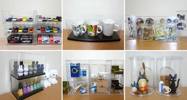 100均で販売しているディスプレイ収納グッズの商品一覧。ダイソーとセリア、キャンドゥで販売