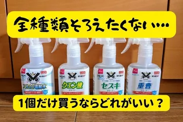 100均掃除グッズ徹底比較！ダイソー洗剤の実力とは？（おすすめ商品を紹介）ダイソー掃除グッズ徹底解説！重曹、クエン酸、セスキ炭酸ソーダの使い分け