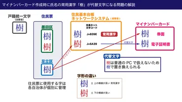 マイナンバーカード作成時に氏名の常用漢字「樹」が代替文字に ...