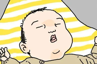 ニヤ…」新生児微笑に揺れ動く親心【ツボウチ育児劇場 #８】（たまひよ ONLINE）