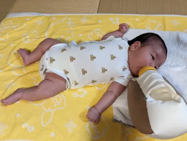 ママ代行ミルク屋さん」赤ちゃんにハンズフリーでミルクをあげられる授乳クッション 