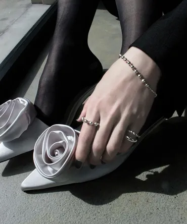 Soierie（ソワリー） 指輪 リング ボールチェーン イヤーカフ ピンキーリング / Ball chain earcuff pinky ring  レディース メンズ : ZOZOTOWN Yahoo!店 