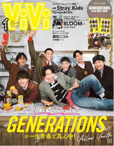 GENERATIONS、10年の軌跡と未来への挑戦？ViVi表紙、卒業、パフォーマンス、オフタイム、未来への展望