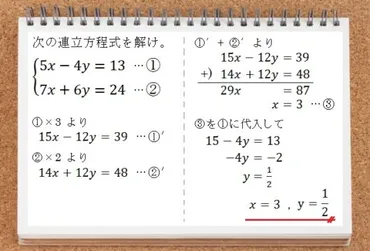 中学数学「連立方程式」の効果的な教え方① 導入と指導上の注意点