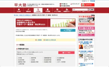 大学受験2023】早大予想ボーダー得点率、文化構想93％ 