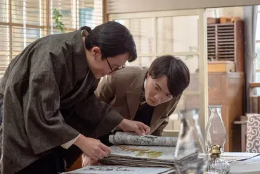 連続テレビ小説「らんまん」第32話。波多野泰久(前原滉・左)と万太郎(神木隆之介)(C)NHK― スポニチ Sponichi Annex 芸能