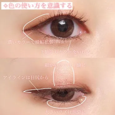 アイメイクの正しい順番を徹底解説【初心者必見】二重のり・つけま・ビューラーの順番まで!