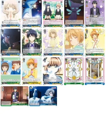 WS】CCさくら「゛お土産のクッキー゛木之本桜」「゛時計の国の゛詩之本秋穂」先行体験会告知より さくら&秋穂デッキ : 豚小屋ヴァイスシュヴァルツ