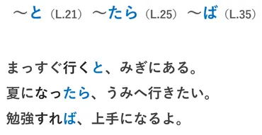 と・たら・ば・なら」の違い【条件を表す表現(第35課)】