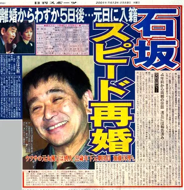 石坂浩二22歳差&離婚5日後のスピード再婚/復刻