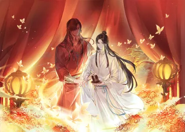 天官賜福(てんかんしふく)」のキスシーンは何巻?花城と殿下の主人公カップルの恋愛模様を解説
