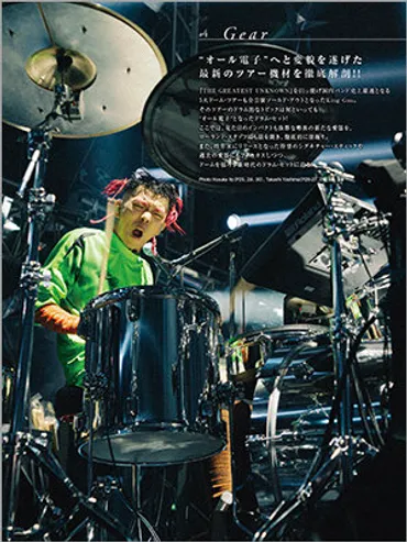 King Gnu 勢喜 遊がドラム・マガジン表紙に登場! インタビューや機材、プライベート・スタジオなど36Pに渡る大特集! 新井和輝との対談や常田大希が語る゛ドラマー勢喜 遊゛も!