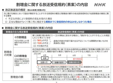 NHK、受信料未払い時の割増金は2倍徴収へ。23年4月から