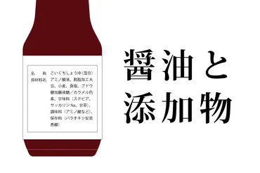 添加物いじめないで(醤油と添加物)