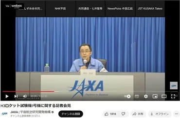 あり得ない」「敬意のかけらもない」 H3打ち上げ中止、JAXA会見で反発広げた「記者の捨て台詞」: J