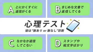 恋愛心理テスト】LINEのメッセージでわかる! 「脈あり or 脈なし」診断