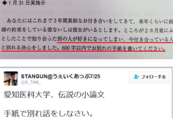 衝撃 これが医大の入試問題なの 恋人に手紙で別れ話をしなさい この問題の真意とは Academic Box